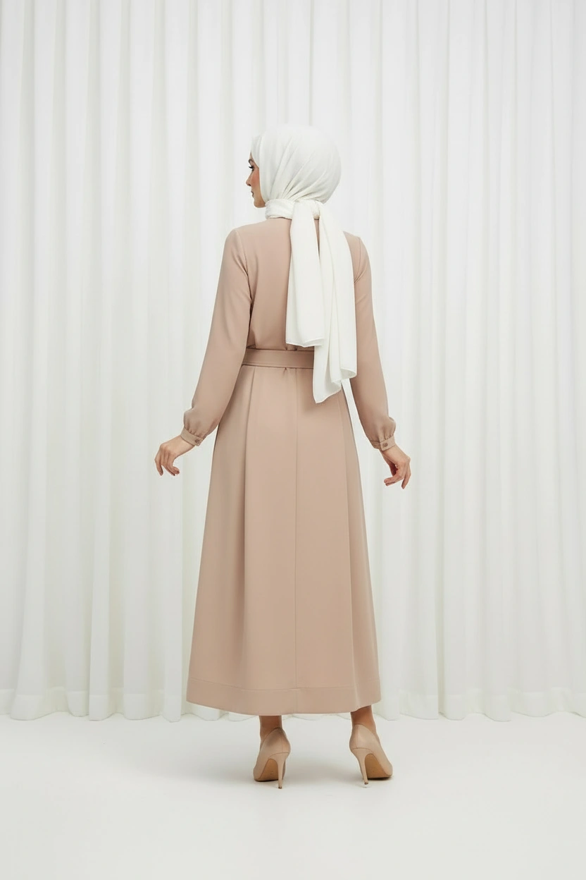 bej kemer detaylı etek bej kemer detaylı etek