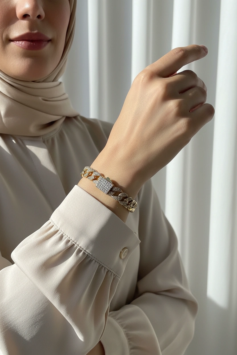 gold parıltı zincir bileklik gold parıltı zincir bileklik