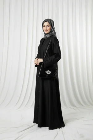 Yozgat Butik Kadın Giyim | Şık Abiye, Takım ve Günlük Kombinler siyah taş tokalı zarafet Çanta